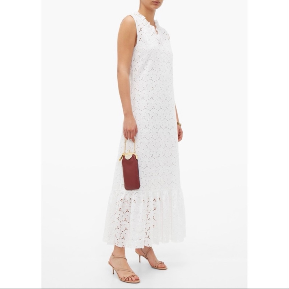 Merlette Ardennes Broderie Anglaise Cotton Maxi Dress